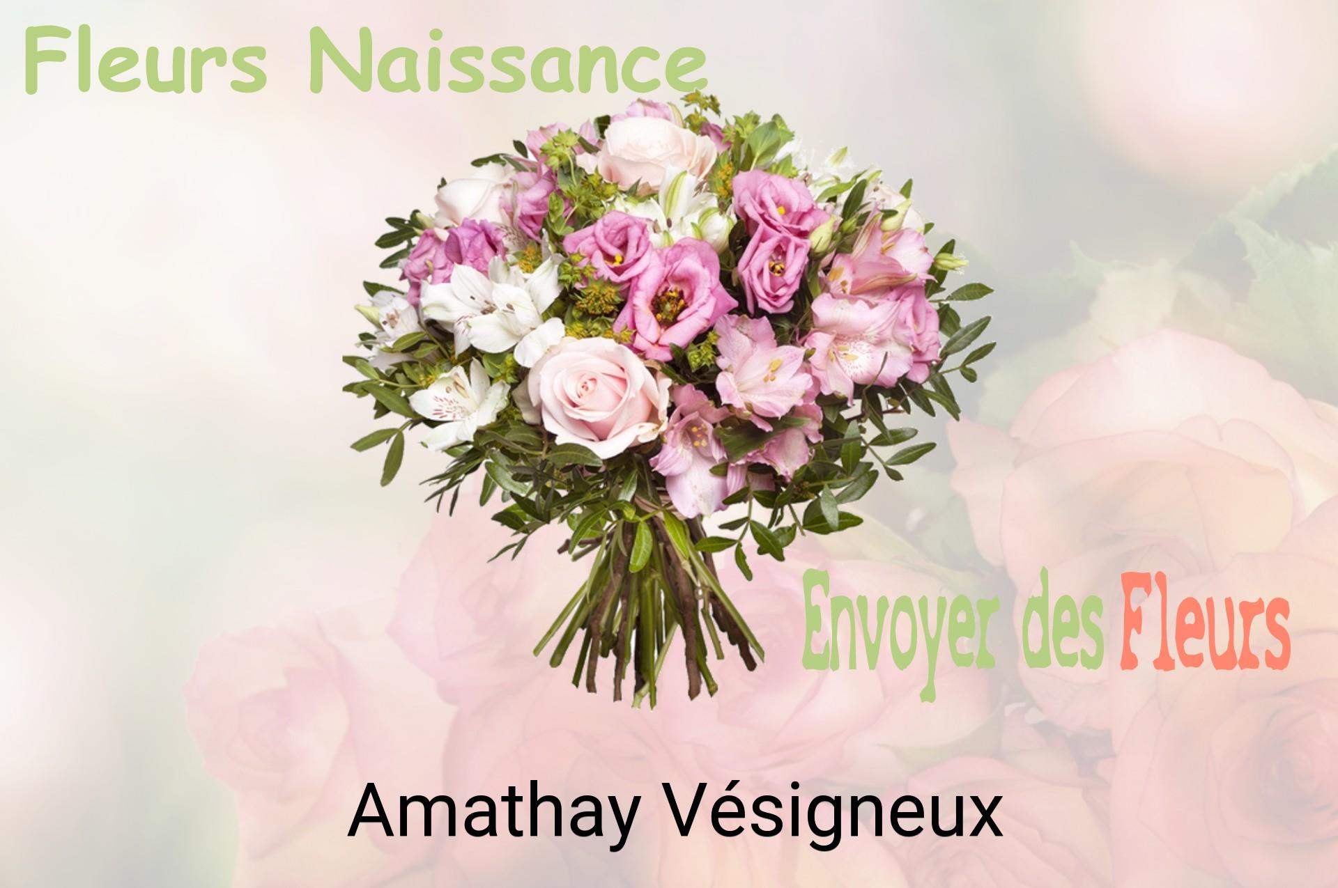 Bouquet de fleurs de naissance livré à Amathay-Vésigneux